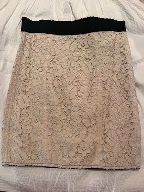 Dolce and Gabbana Pencil Skirt with Black Waistband